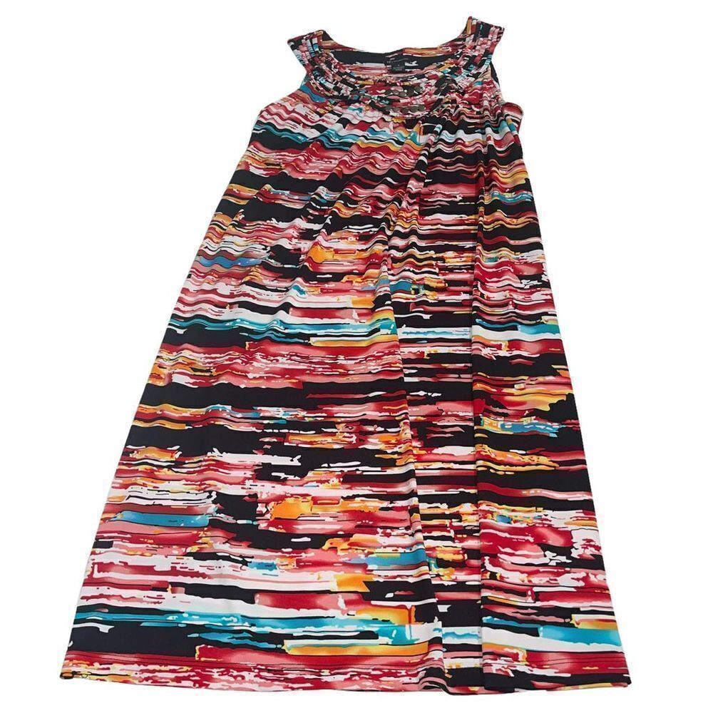 New Directions Bright Multicolor Sundress - Size Small